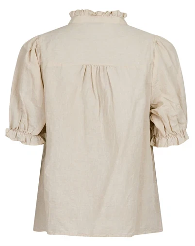 Neo Noir - Odesa Linen Bluse - Sand